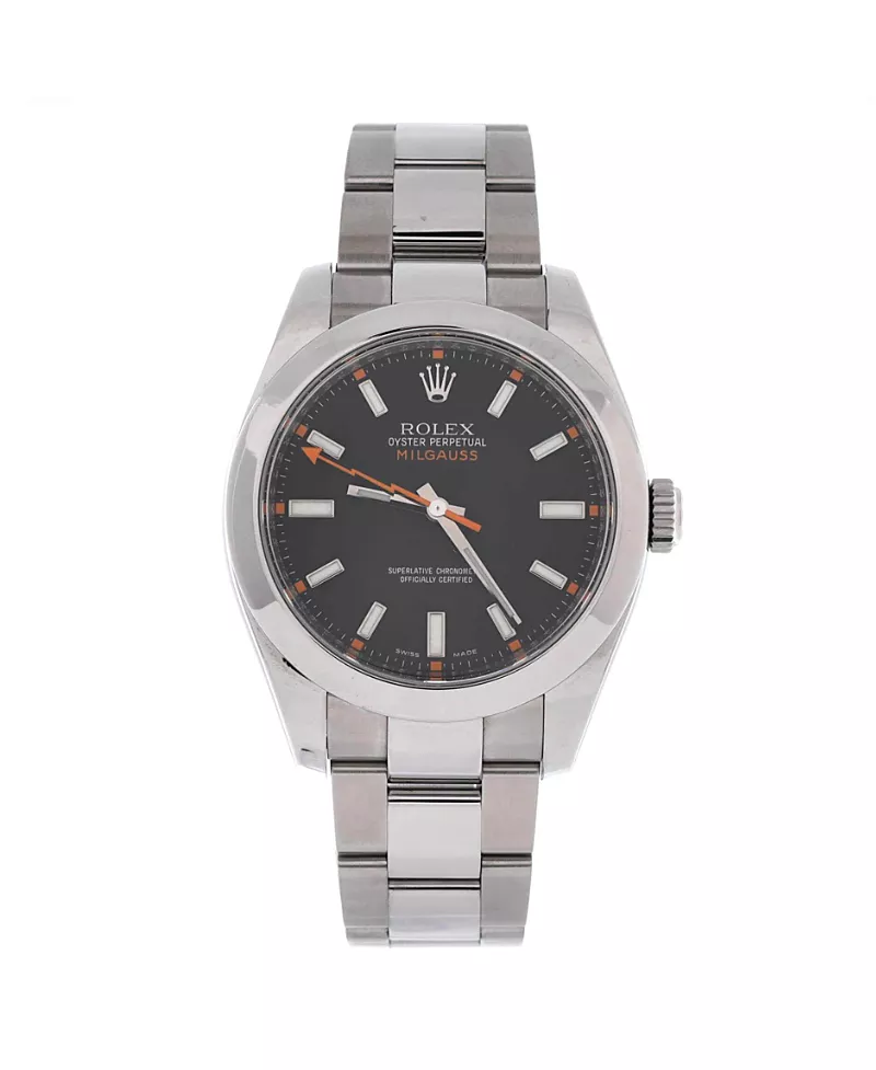 Pre-Owned Rolex Oyster Perpetual Milgauss Automatic Watch in Stainless Steel 40mm