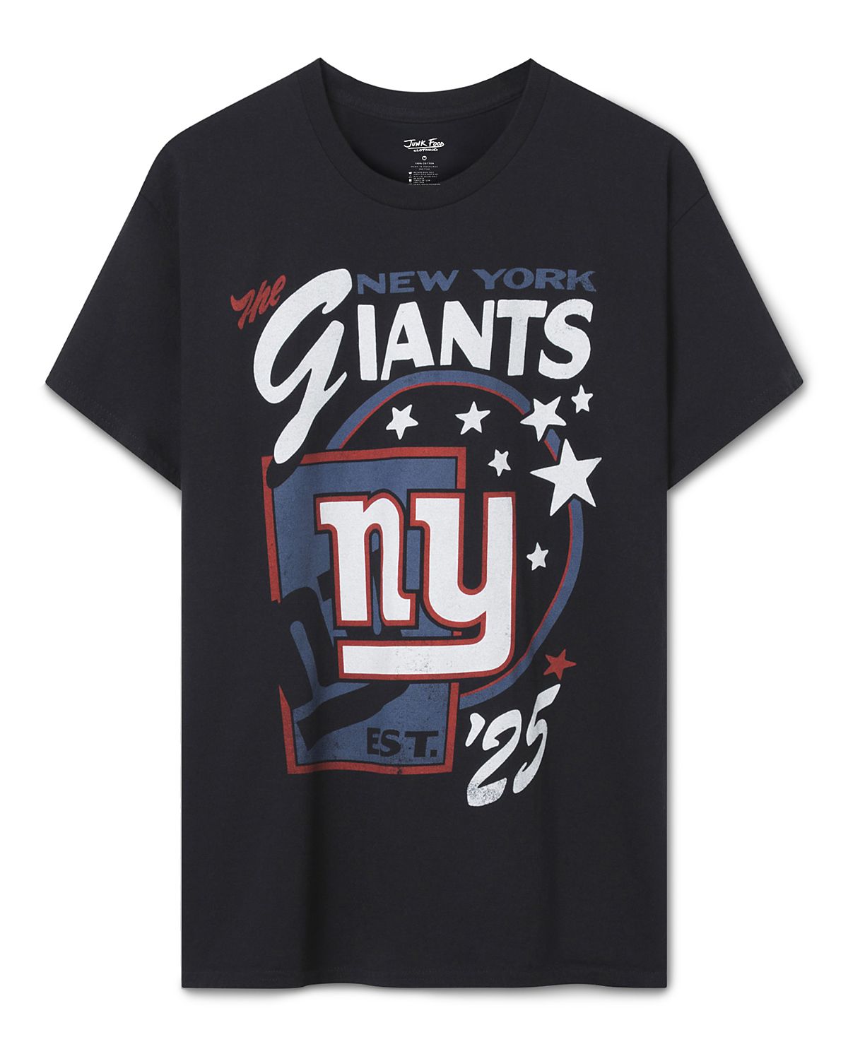 Junk Food Clothing Unisex New York Giants Star Power Tee