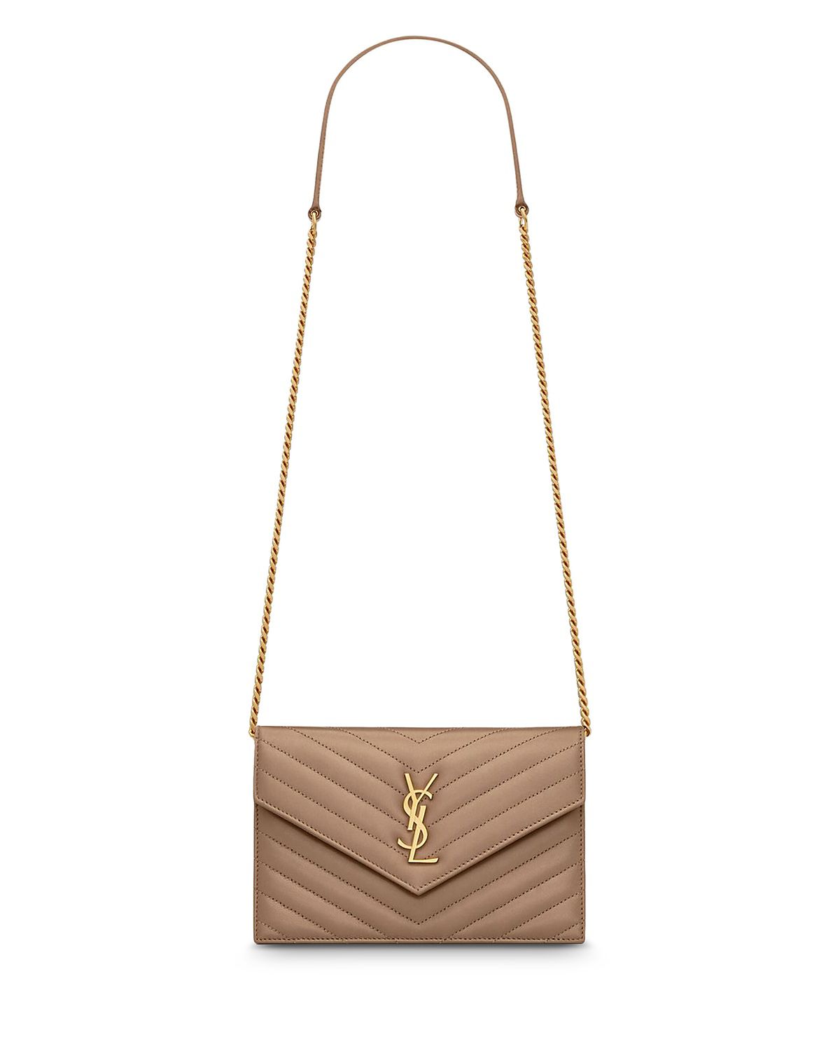 Saint Laurent Cassandre Envelope Chain Wallet