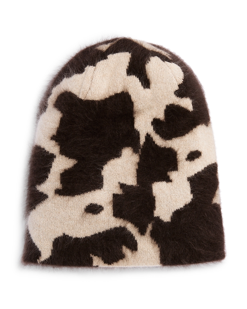 Guest In Residence Grizzly Cow Print Cashmere Beanie