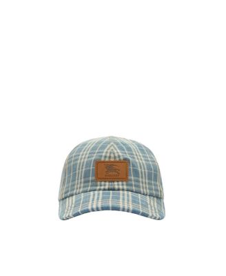  Check Denim Baseball Cap