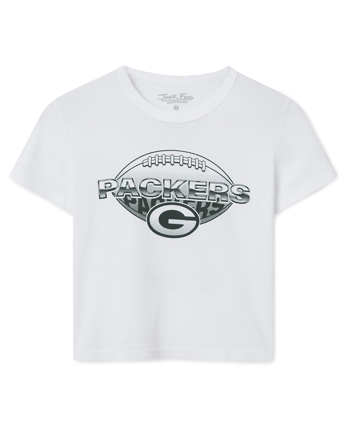 Junk Food Clothing Women's Green Bay Packers Repeat Baby Tee