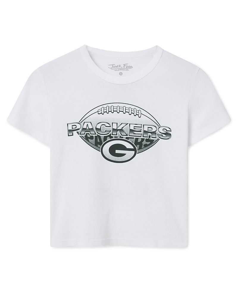 Junk Food Clothing Women's Green Bay Packers Repeat Baby Tee