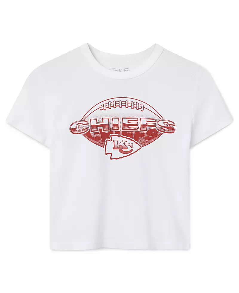 Junk Food Clothing Women's Kansas City Chiefs Repeat Baby Tee