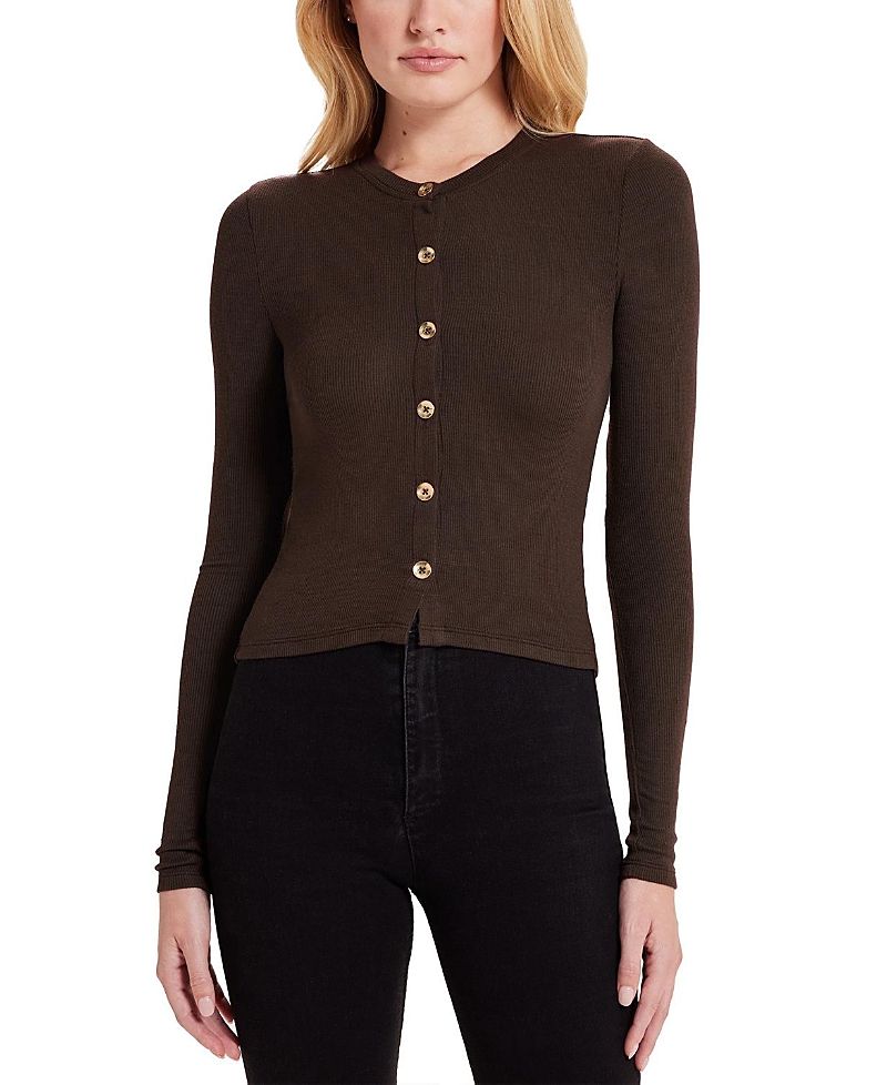 Goldie Lewinter Marina Ribbed Crop Cardigan
