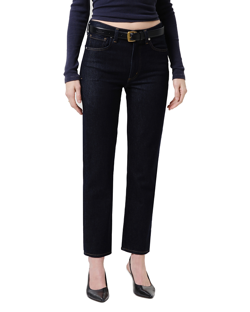 Citizens of Humanity Caia High Rise Straight Jeans in Inky Rinse