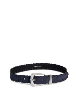 Veronica Beard Women's Arch Whipstitch Suede Belt