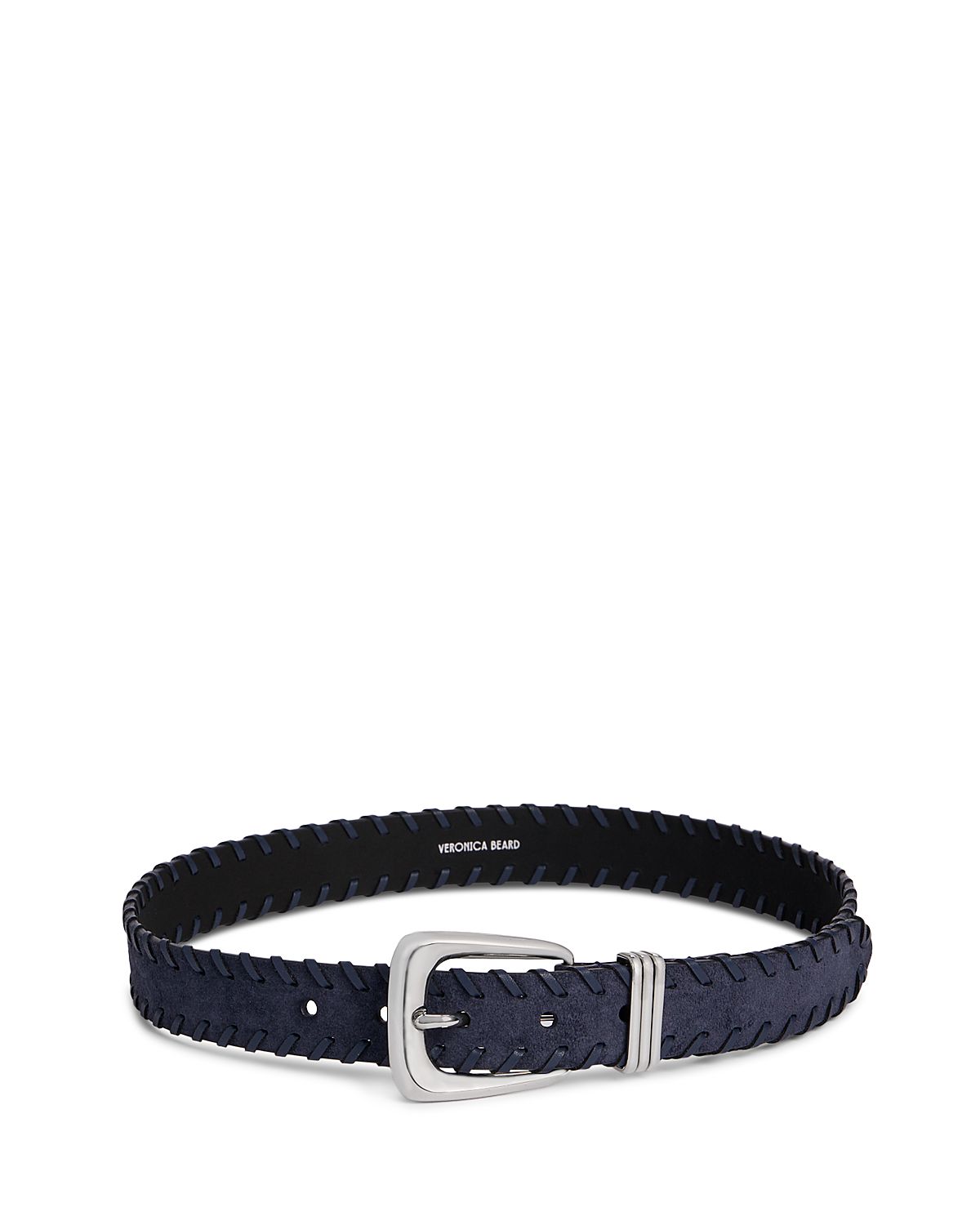 Veronica Beard Women's Arch Whipstitch Suede Belt