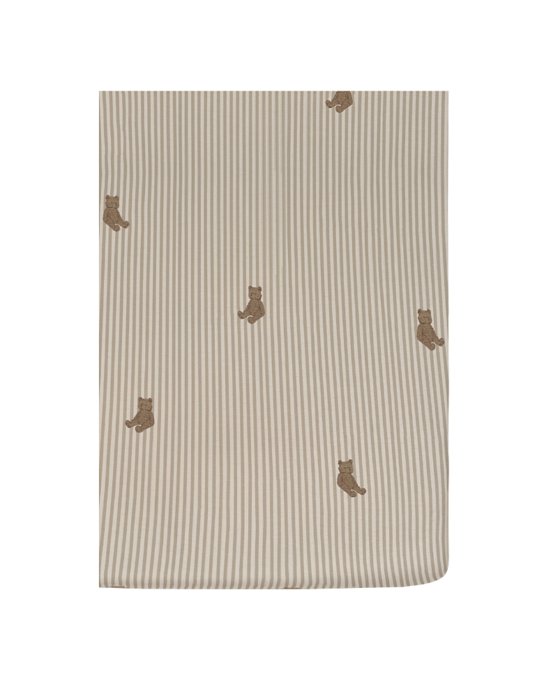Oilo Studio Unisex Crib Sheet - Baby In Brown