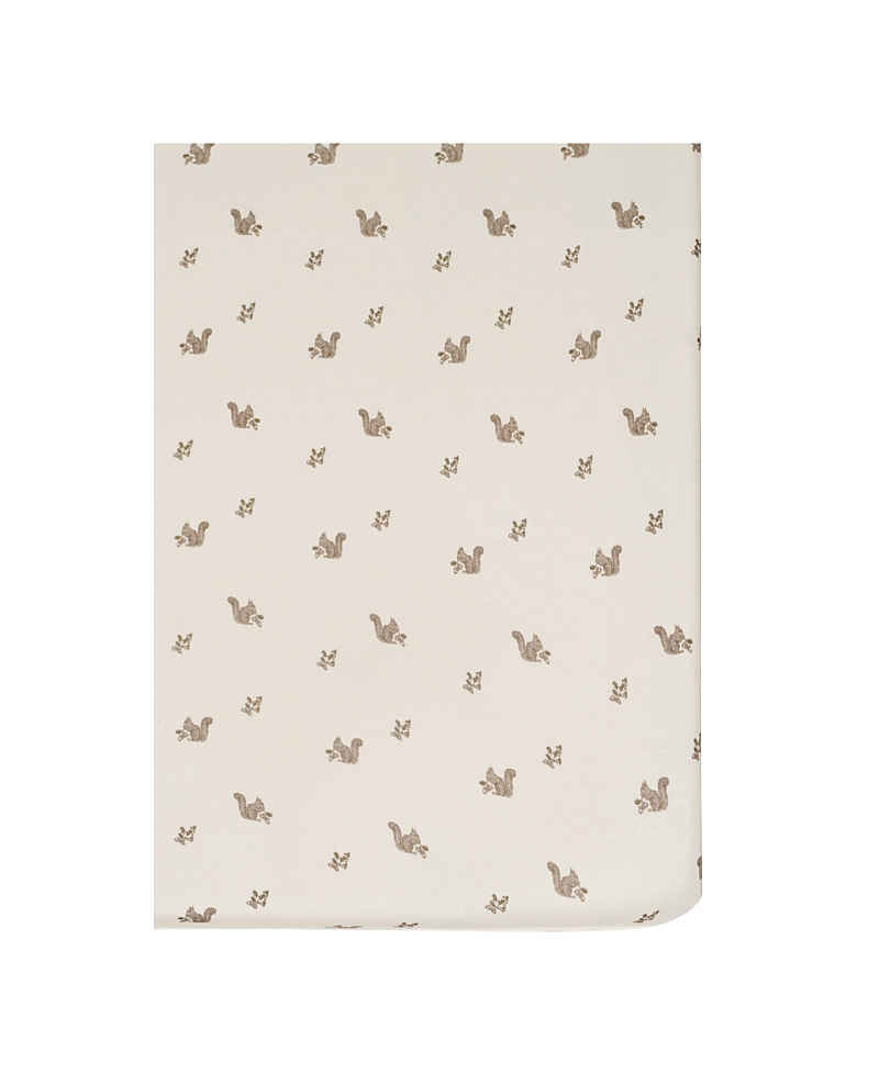 Oilo Studio Unisex Crib Sheet - Baby In Animal Print