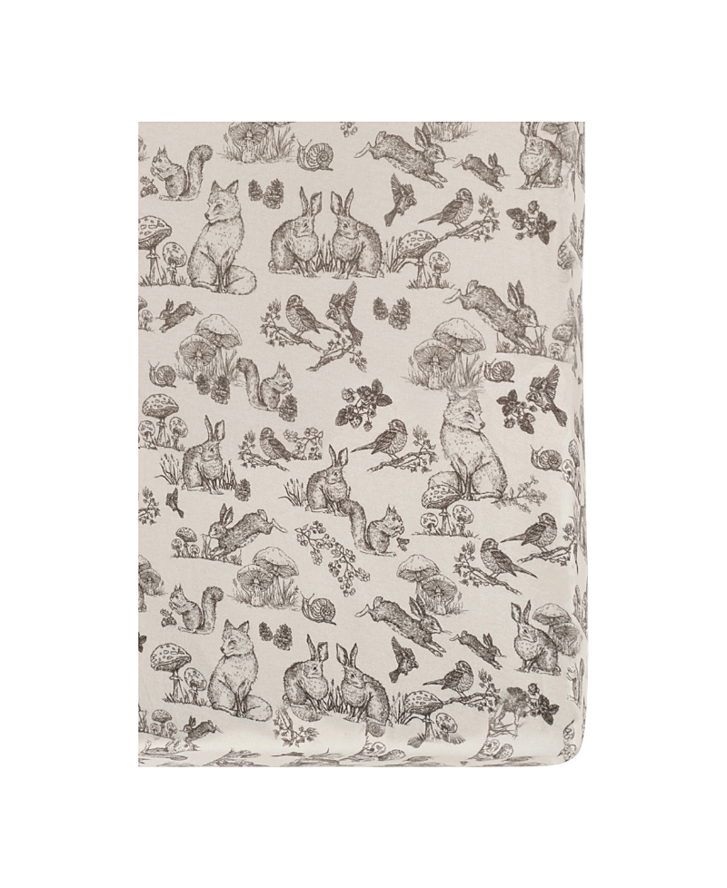 Oilo Studio Unisex Crib Sheet - Baby In White
