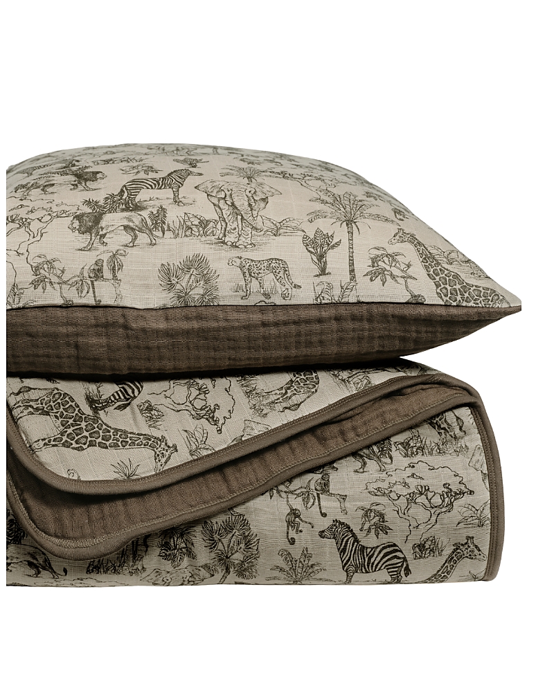 Oilo Studio Unisex 2-piece Quilt & Sham Set - Baby In Brown