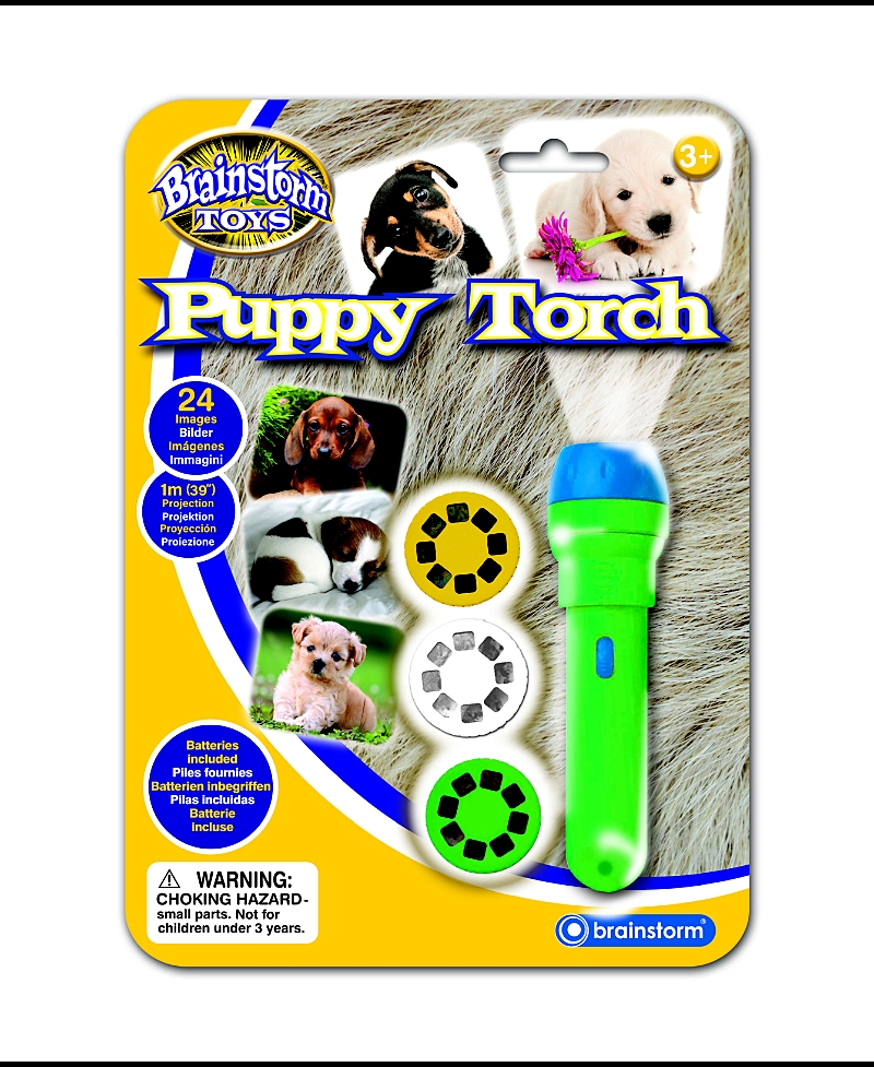 Brainstorm Toys Puppies Torch and Projector, Ages 3+