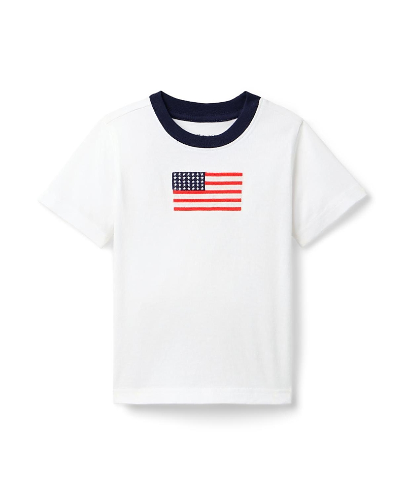 Janie and Jack Boys' Flag Graphic Tee - Baby, Little Kid, Big Kid