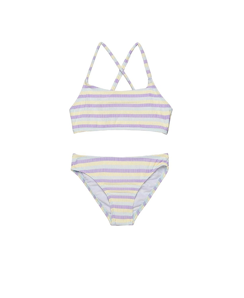 Gottex Kids Girls' Lollipop Textured Criss Cross Strap Swim Set - Little Kid, Big Kid