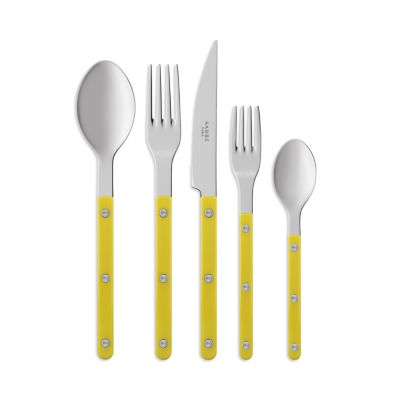 Bistrot 5 Piece Flatware Set - Yellow