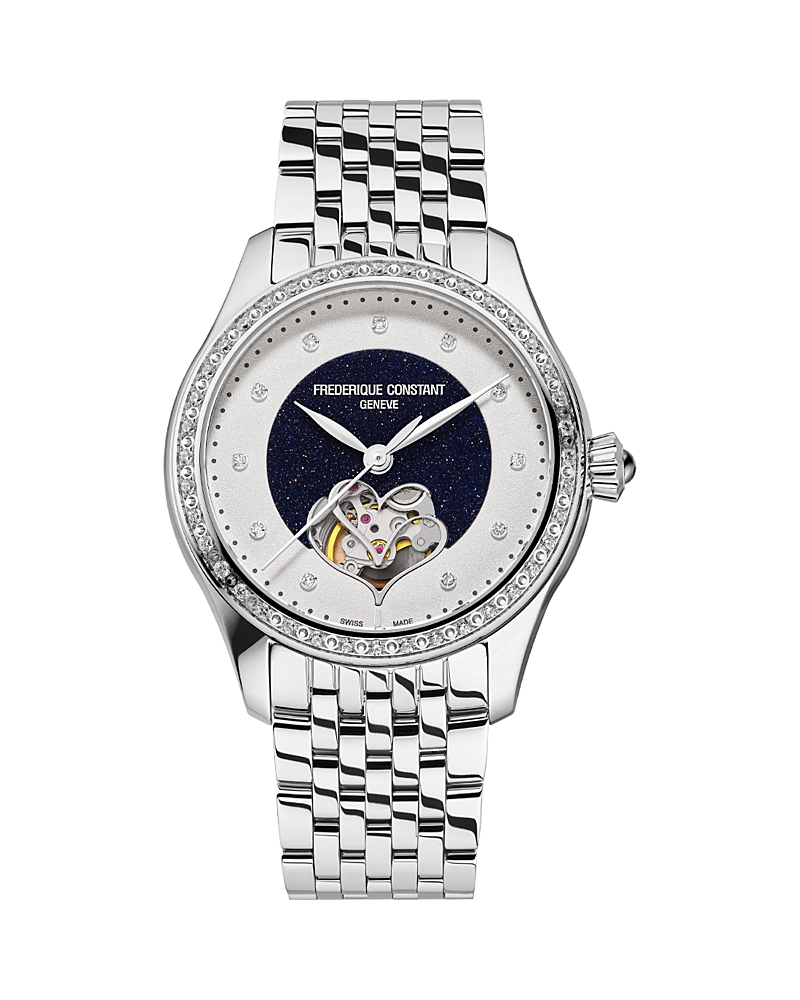Frederique Constant Double Heartbeat Automatic Diamond Watch, 36mm