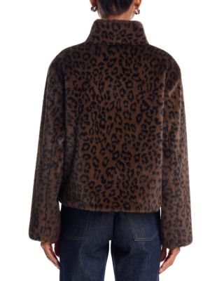 Faux Fur Snap Front Jacket - thumbnail 10