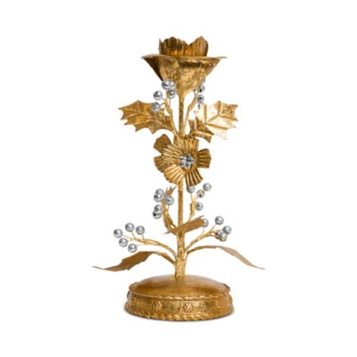 Forest Walk Holly 9" Candlestick
