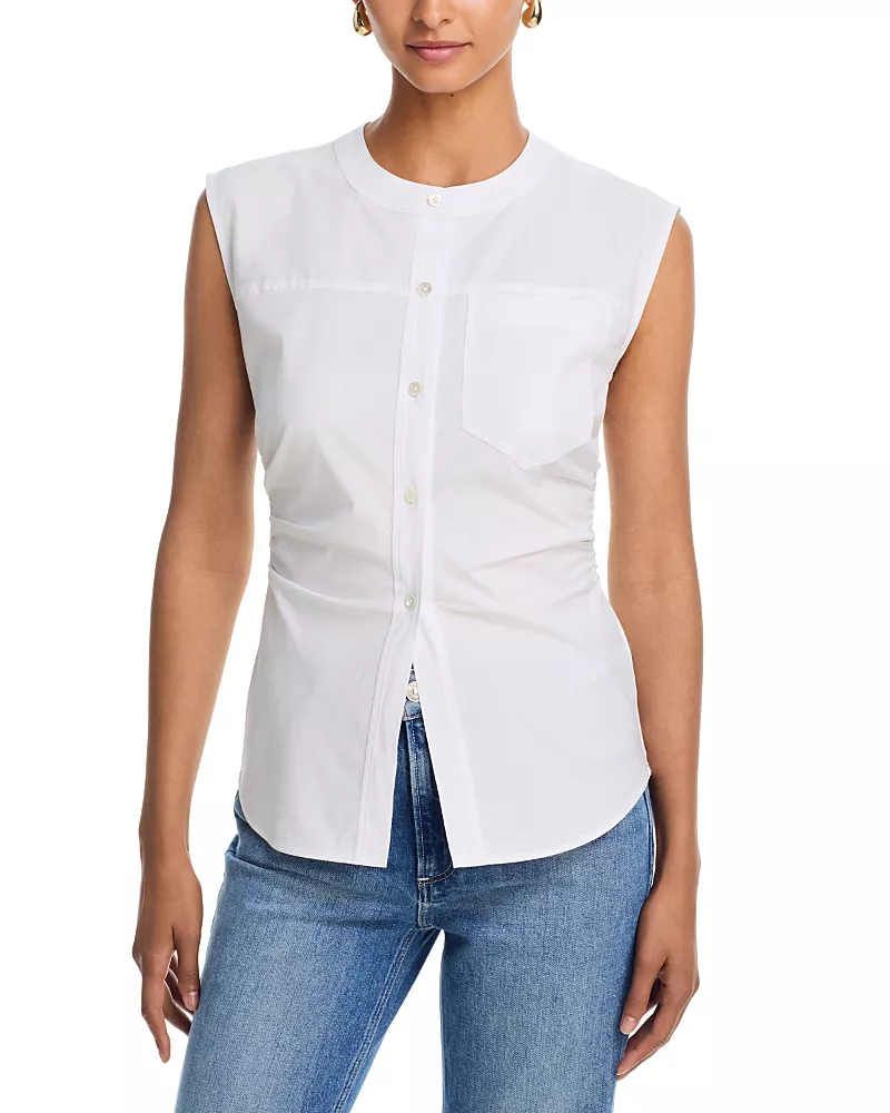 Veronica Beard Harini Cotton Stretch Top