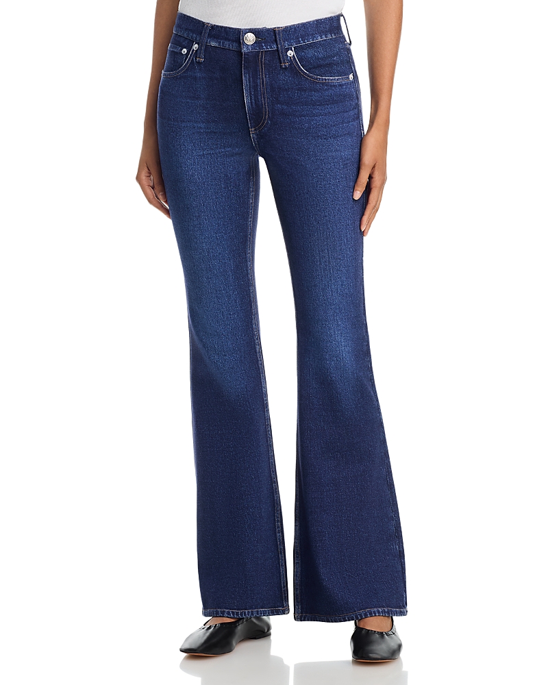 rag & bone Miramar Dahlia Mid Rise Kick Flare Jeans in Nolita