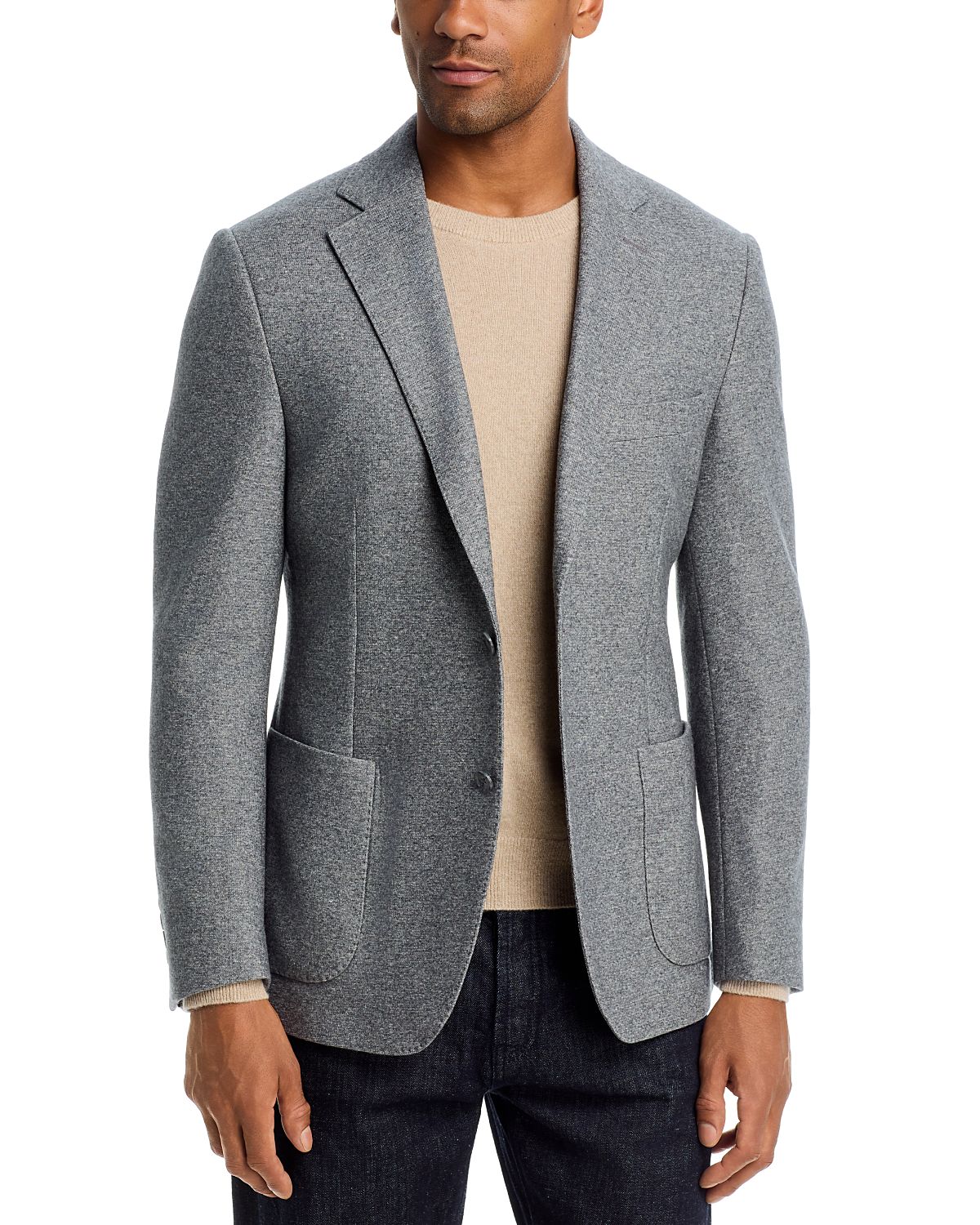 Vince Wool & Cashmere Regular Fit Brushed Jersey Sport Coat