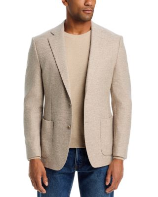 Wool & Cashmere Regular Fit Brushed Jersey Sport Coat