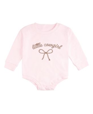 Girls' Little Cowgirl Western Long Sleeve Romper - Baby