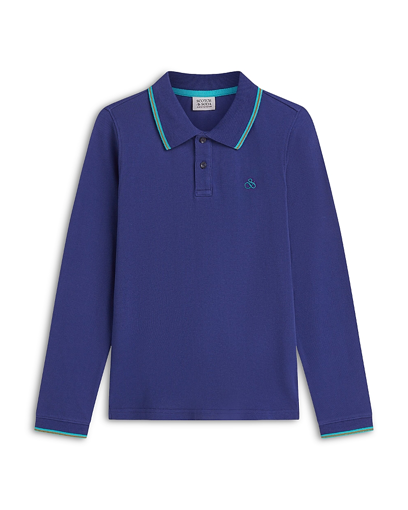 Scotch & Soda Boys' Contrast Tipping Pique Polo - Little Kid, Big Kid