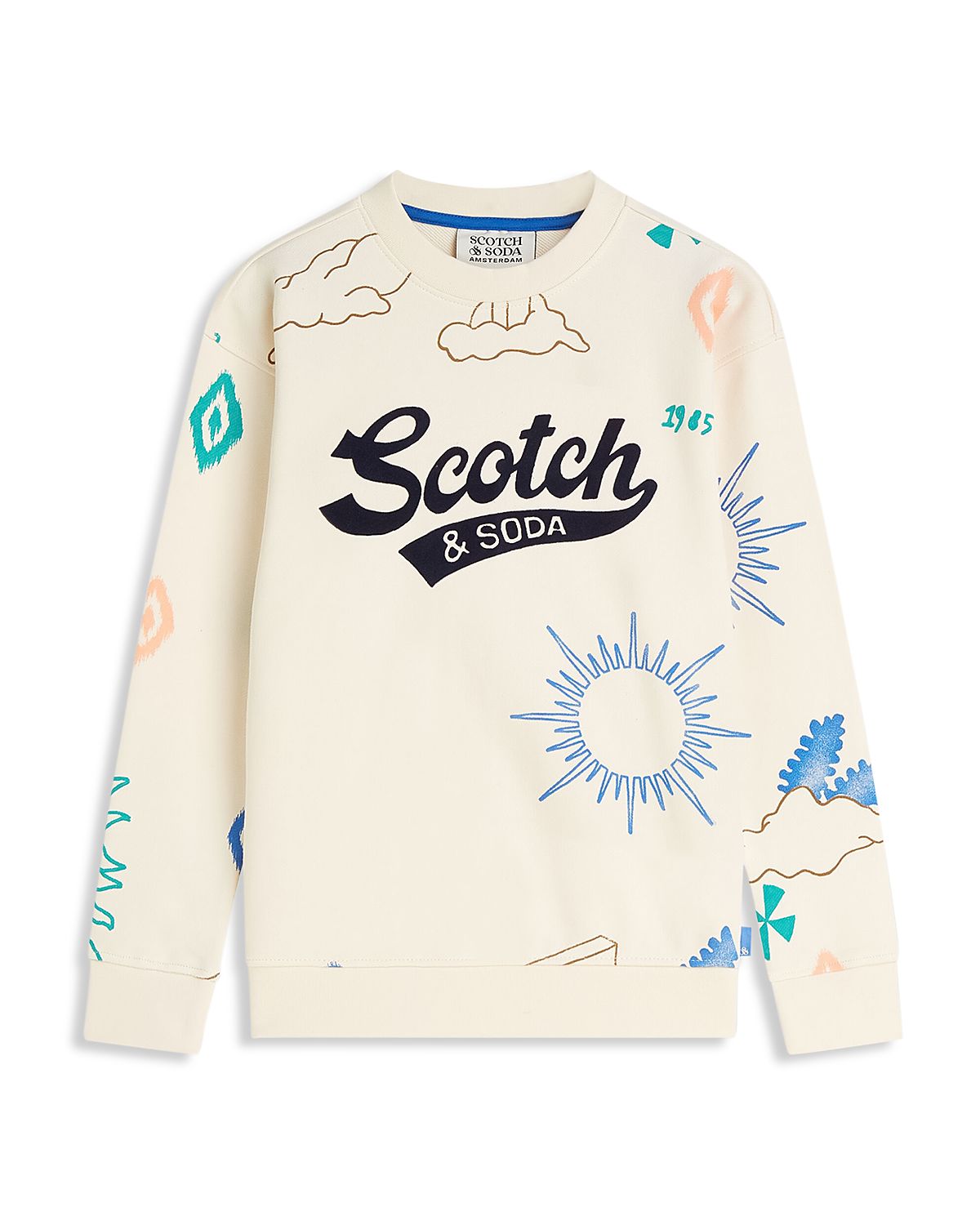 Scotch & Soda Boys' Printed Sweatshirt - Little Kid, Big Kid