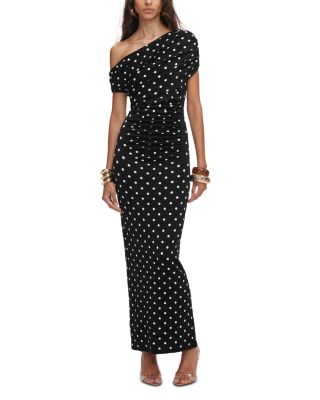 Draped Knit Midi Dress