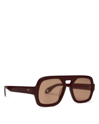 Jane Aviator Sunglasses, 54mm