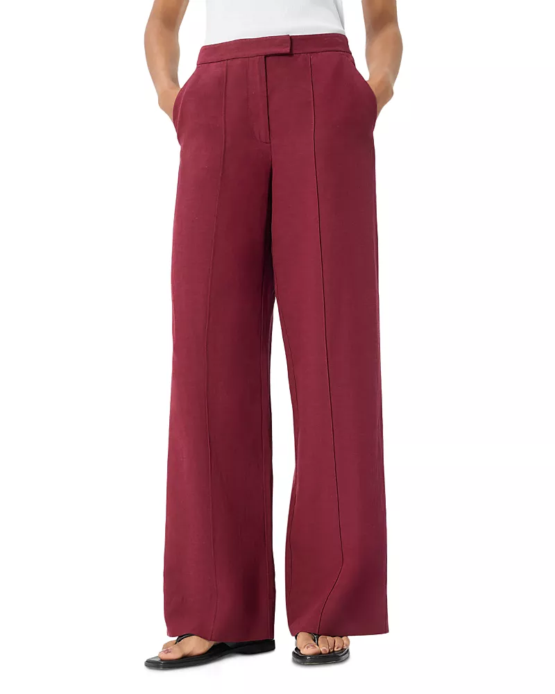 Whistles Petite Full Length Pintuck Trousers