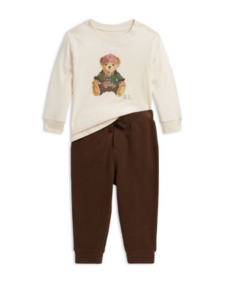 Boys' Polo Bear Cotton Tee & Jogger Pants - Baby