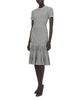 Striped Jacquard Knit Dress