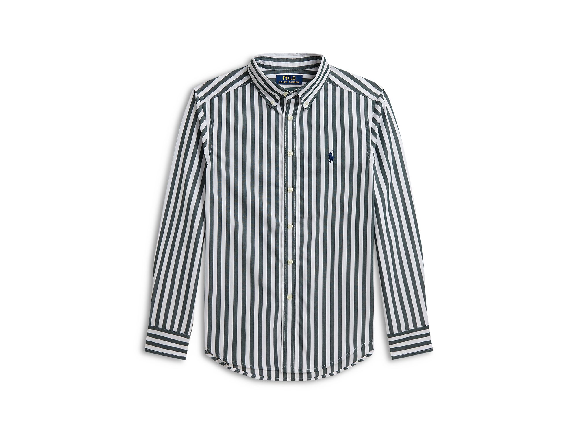 Boys' Striped Cotton Poplin Shirt - Big Kid — Image 5