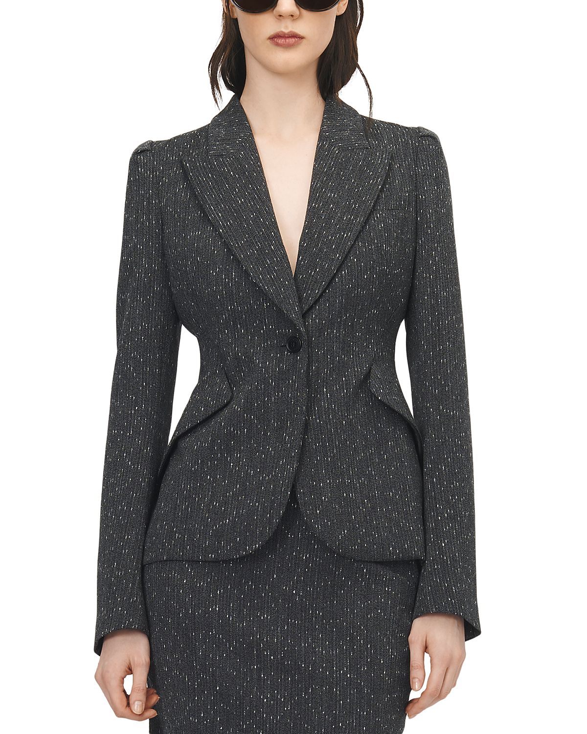 McQueen Flecked Pinstripe Blazer