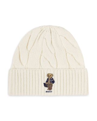 Bear Cable Knit Beanie