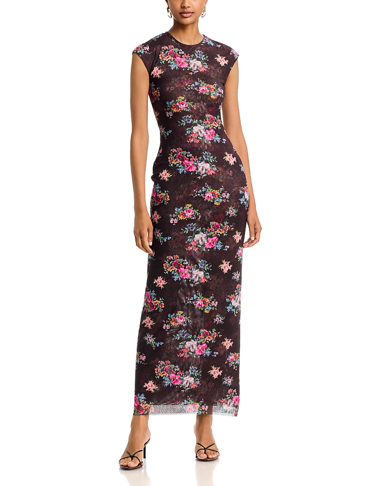 Afrm Mylo Cap Sleeve Maxi Dress