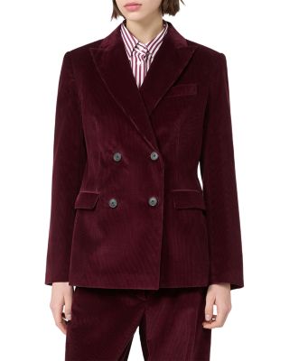 Bordeaux Velvet Jacket
