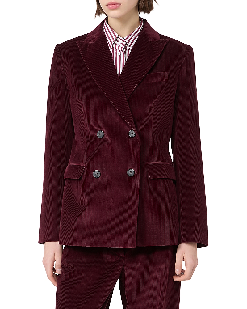 Weekend Max Mara Bordeaux Velvet Jacket