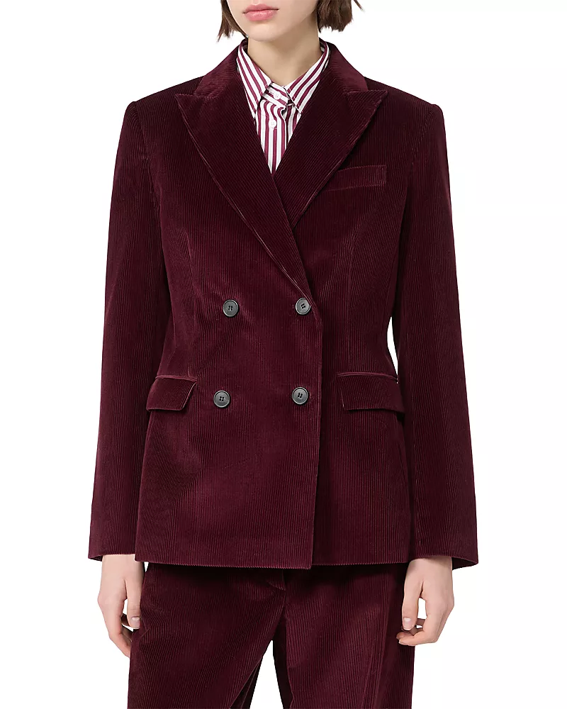 Weekend Max Mara Bordeaux Velvet Jacket