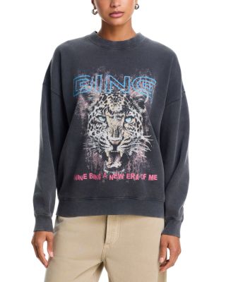 Miles Leopard Graphic Cotton Sweatshirt