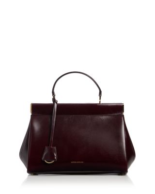 Sloane Frame Leather Top Handle Bag