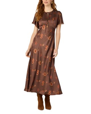 Riley Flutter Sleeve Midi Dress