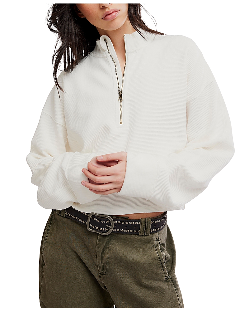 Free People Celeste Quarter Zip Sweatshirt · XL