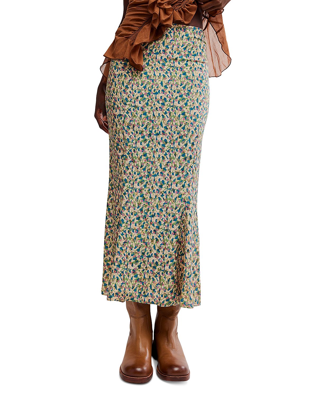 Free People Bonita Printed Maxi Skirt