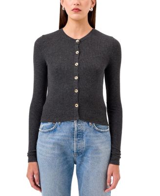 Goldie Lewinter Marina Ribbed Crop Cardigan