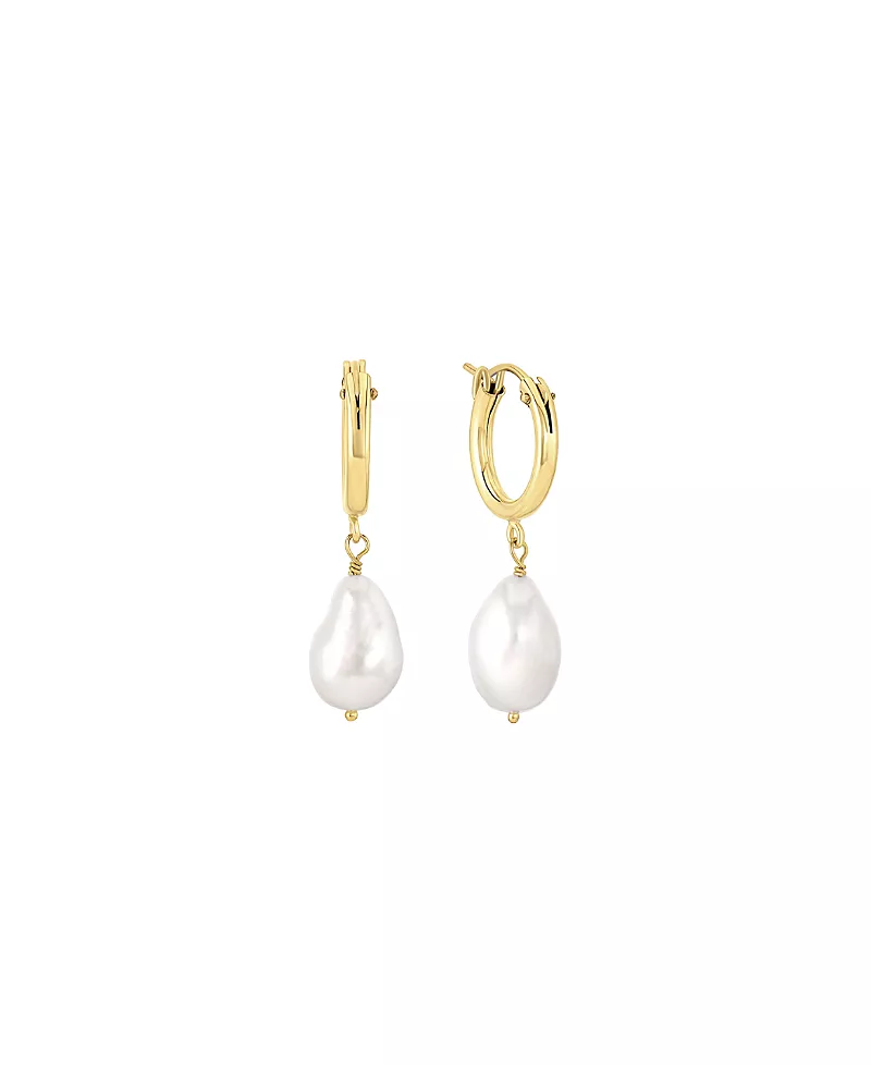 Set & Stones Adelle Pearl Hoops