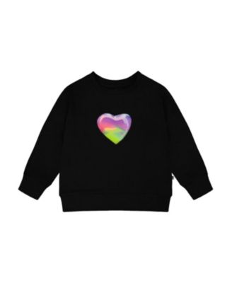 Girls' Organic Cotton Jersey Rainbow Long Sleeve T-Shirt - Big Kid